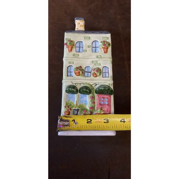 Vintage Bella Casa By Ganz 3 Story Wall Decor 3D Cottage 2 Piece Hanging Plant - Picture 8 of 9